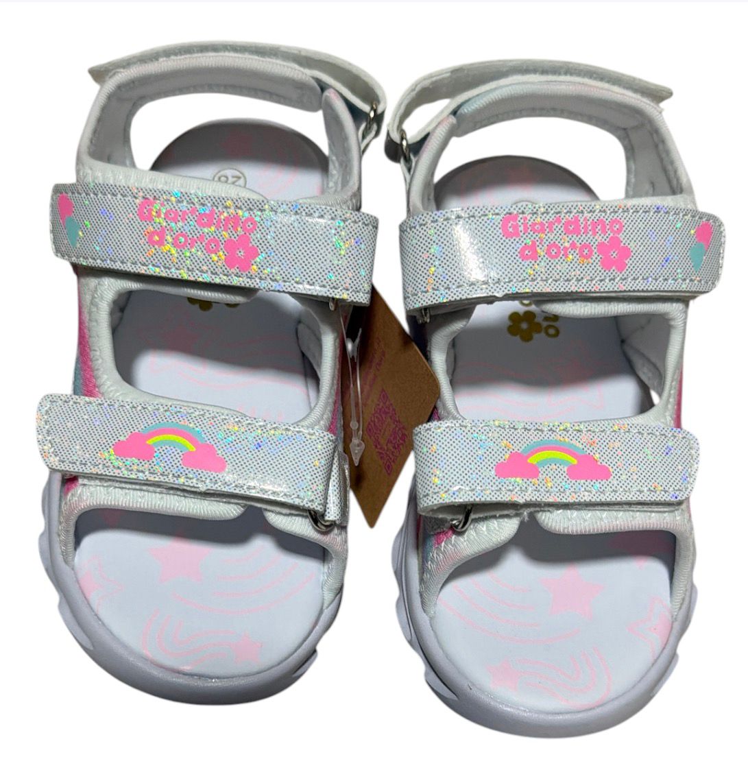 Sandalias con luces infantiles Giardino d'oro para niñas