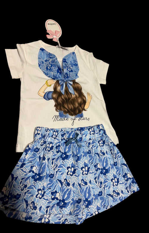 Conjunto de Camiseta y Short Floral