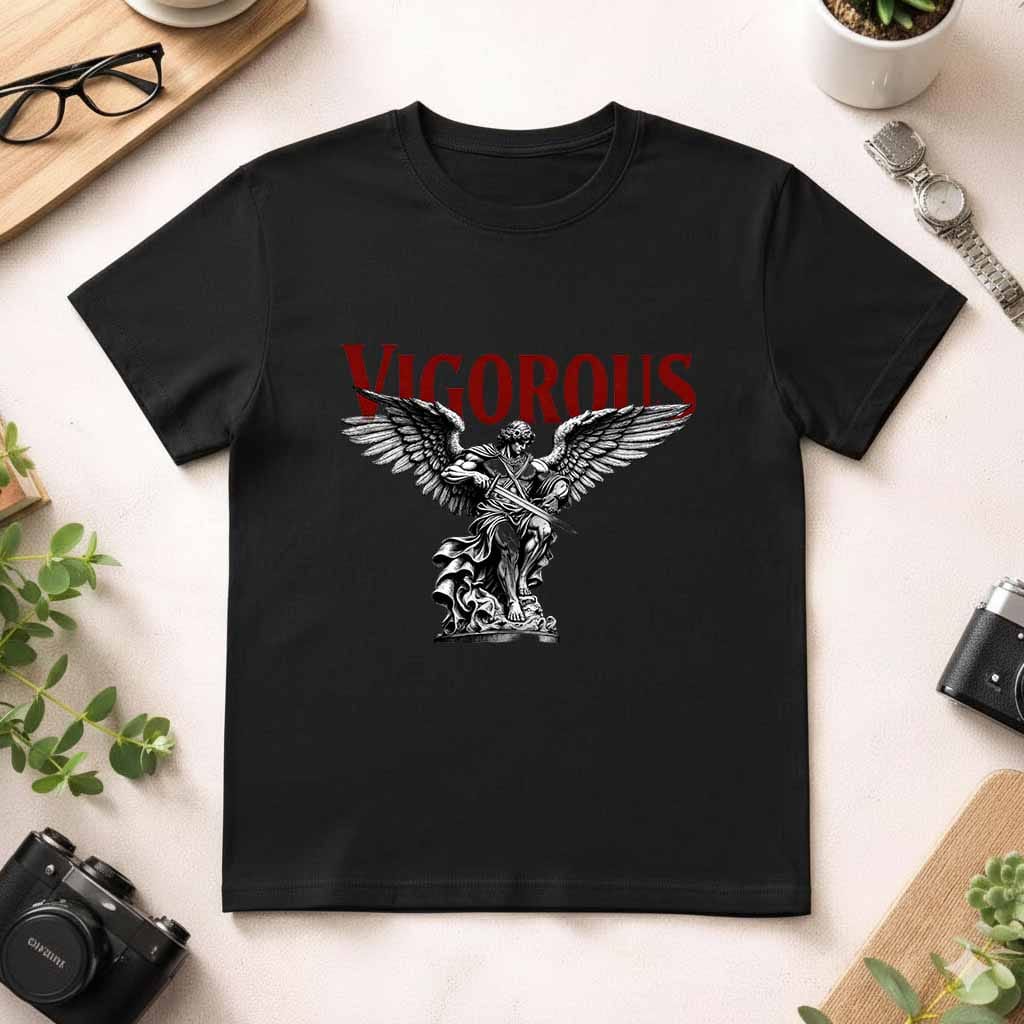 Camiseta Negra "Vigorous Ángel Guerrero .