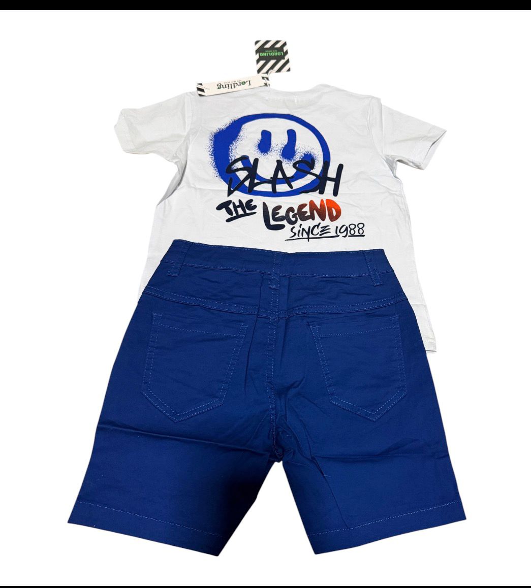 Conjunto Urbano de Camiseta y Shorts Oso Streetwear Negro